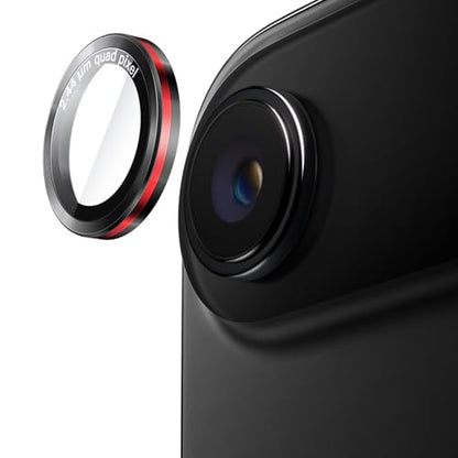 JETech Camera Lens Protector for iPhone Air, Black+Red, 1 Set - size: iPhone Air
