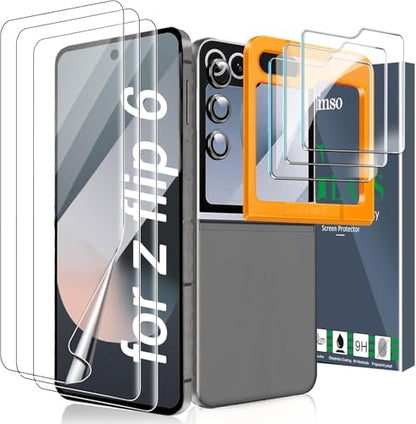 Ferilinso 3 Pack Screen Protector for Samsung Galaxy Z Flip 6 / Z Flip 7 FE - size: Z Flip 6 / Z Flip 7 FE-6.7 inch