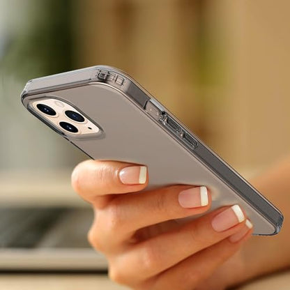 Phone Case for iPhone 12 Pro Clear, [Crystal Clear][Non-Yellowing] Slim Shockproof Reinforced Drop Protective Flexible TPU Back Cover Phone Case for iPhone 12 Pro Protective Case(Black) - color: Black