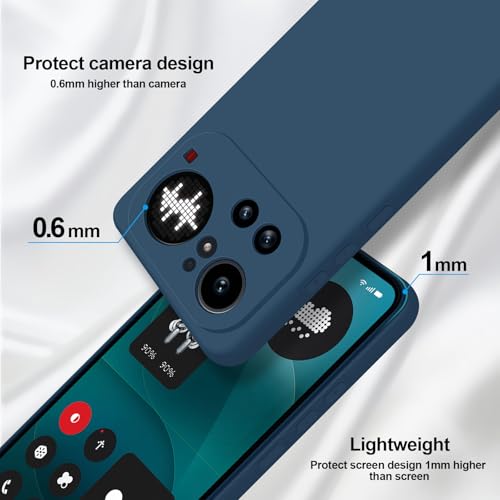 GiiYoon Silicone Case for Nothing Phone 4a Pro, Blue - color: Blue, size: Nothing Phone 4a Pro