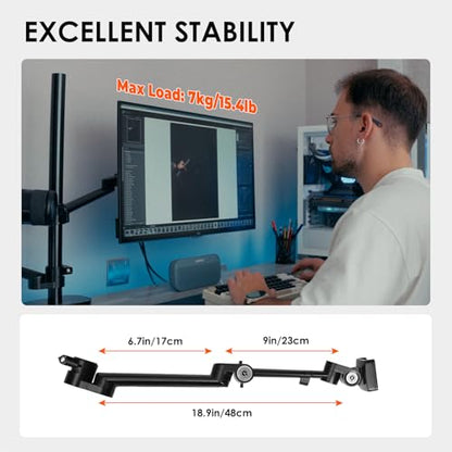 TARION 19" Modular Arm Mount with Tablet Holder VESA Mount Titanrig Arm X - size: Arm X (Monitor / Laptop)