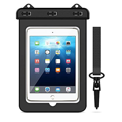 8 inch Waterproof Tablet Case, Tablet Pouch Dry Bag with Lanyard for iPad mini 2019/4 / 3/2, Galaxy Tab A / S2 / Tab E 8.0", ASUS ZenPad, Fire HD 8/7, Lenovo Tab M8, up to 8 inch - size: Tablets up to 8 inch