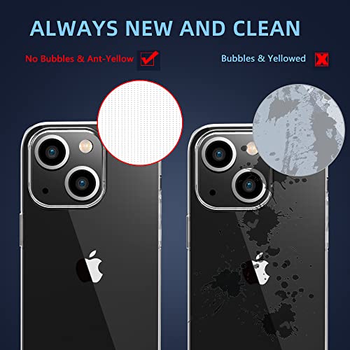 X-level Compatible with iPhone 14 Case Clear Ultra-Thin Soft TPU Slim Fit Mobile Phone Cover Anti-Slip Grip Scratch Resistant Phone Cases for iPhone 14 - color: Clear, size: iPhone 14