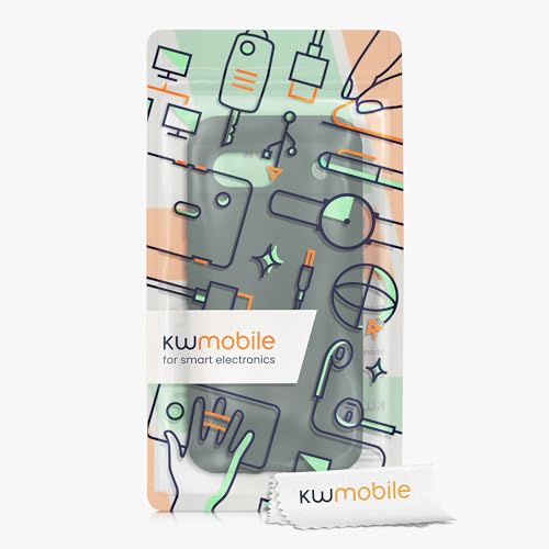 kwmobile Case Compatible with Google Pixel 8a Case - Protective Slim TPU Phone Cover - Soft Matte Finish - Moss Green - color: moss green