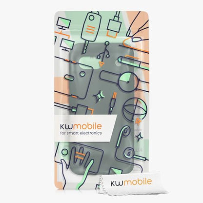 kwmobile Case Compatible with Google Pixel 8a Case - Protective Slim TPU Phone Cover - Soft Matte Finish - Moss Green - color: moss green