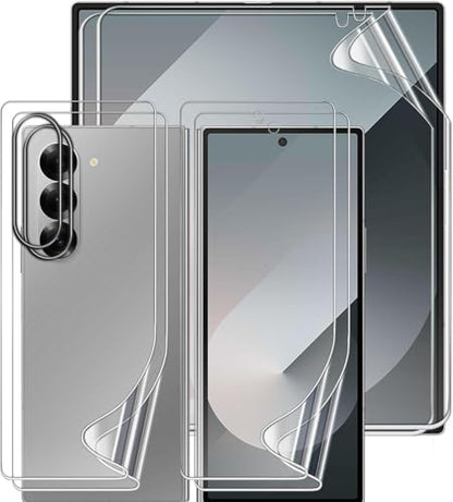 2 Sets Screen Protector for Samsung Galaxy Z Fold 6 7.6", High Definition Clear Soft TPU Screen Protector, 2 Front + 2 Inner Flexible Film Hydrogel, Self-Healing, Bubble-Free - size: Samsung Galaxy Z Fold 6