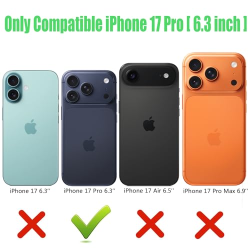 Wireless Charging Case for iPhone 17 Pro,10000mAh High Capacity Portable Rechargeable Extended Battery Case Qi Wireless Charging with iPhone 17 Pro (6.3 inch) Extended Battery Charger Case (Black) - size: iPhone 17 Pro (6.3 inch)