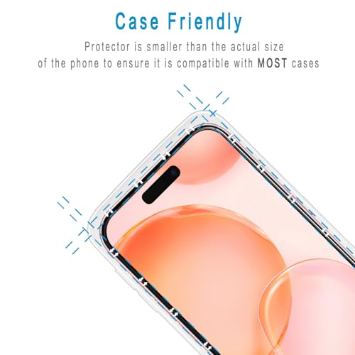 2+2 Pack Screen Protector for iPhone 15 Plus Tempered Glass - size: (Standard)iPhone 15 Plus 6.7 Inch