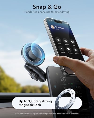 ESR OmniLock for MagSafe Car Mount, for iPhone 18 Pro Max/Duo/17-12,Samsung