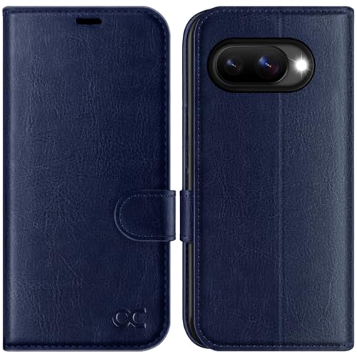 OCASE Compatible with Google Pixel 10a Wallet Case, PU Leather Flip Folio Case with Card Holders RFID Blocking Kickstand [Shockproof TPU Inner Shell] Phone Cover 2026, Blue - color: Blue