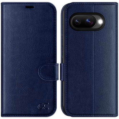 OCASE Compatible with Google Pixel 10a Wallet Case, PU Leather Flip Folio Case with Card Holders RFID Blocking Kickstand [Shockproof TPU Inner Shell] Phone Cover 2026, Blue - color: Blue