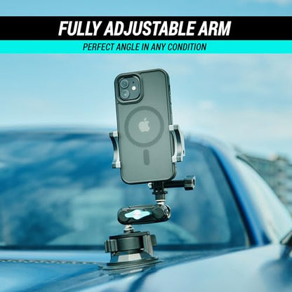 CARMOUNT TitanX100 Pro – 2026 Model, Universal Dashboard & Windshield Cell Phone Car Mount, Adjustable Suction Cup Phone Mount, Heavy Duty Metal Phone Holder, Window Phone Mount - style: TitanX100 Pro