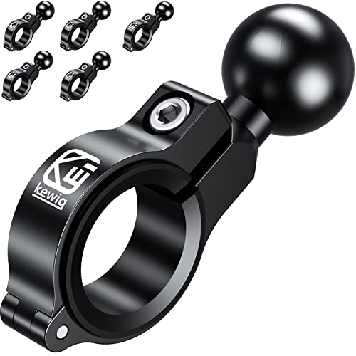 BRCOVAN 5 Pack, Aluminum Alloy Handlebar Mount Base with 1'' TPU Ball - style: R3-Set of 5