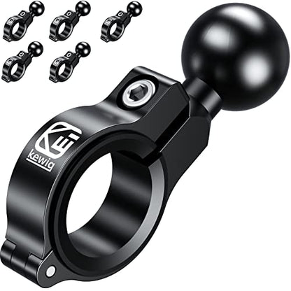 BRCOVAN 5 Pack, Aluminum Alloy Handlebar Mount Base with 1'' TPU Ball - style: R3-Set of 5