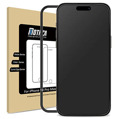 Mothca Matte Glass Screen Protector for iPhone 14 Pro Max Anti-Glare & Anti-Fingerprint Tempered Clear Film Case Friendly Easy to Install Bubble Free 6.7inch Smooth as Silk - size: iPhone 14 Pro Max-6.7 Inch