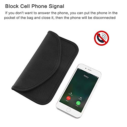 4 Pack Faraday Bags for Car Keys and Cell Phone, Signal Blocking Key Pouch Wallet, Anti-Tracking Anti Theft Car Protection, Cell Phone Signal Jammer WiFi/GSM/LTE/NFC/RFID, GPS Blocker - color: 4 Packs - 7.8" * 3.8"