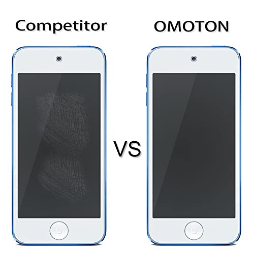 OMOTON Tempered Glass Screen Protector for New iPod Touch (7th / 6th / 5th Gen, 2015 / 2019 Released), 2 Pack - size: iPod Touch
