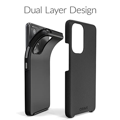 Crave for Samsung Galaxy A53 Case, Shockproof Protection Dual Layer Case for Galaxy A53 5G (6.5 inch) - Black - color: Black