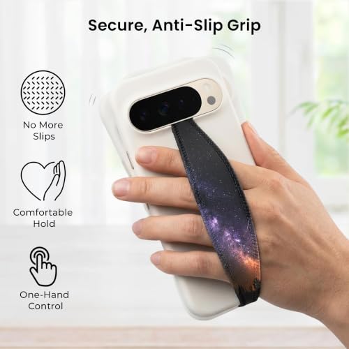 Switchbands Phone Grip Strap – Reversible Cell Phone Grips for Back of Phone, Secure Anti-Drop Elastic Hand Strap, Non Adhesive, Wireless Charging Compatible, Universal Fit – Astral Realm