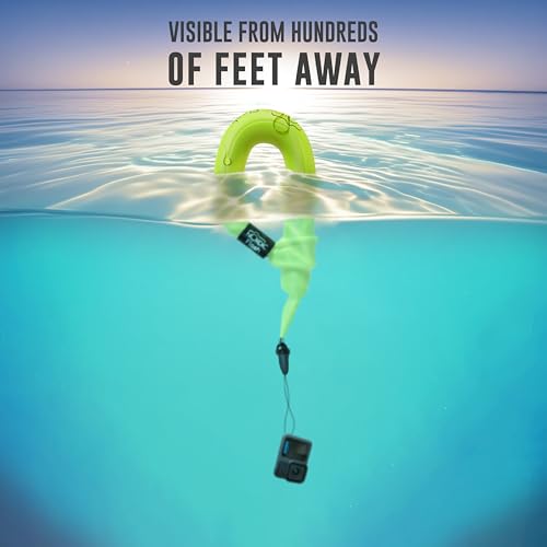Waterproof Phone & Camera Float Wrist Strap for Underwater | Waterproof Float Strap Compatible with GoPro Hero 13, Insta360 X4, DJI Action 5 Pro, iPhone, OM System TG-7 & Kodak WPZ2 - color: Green Drift