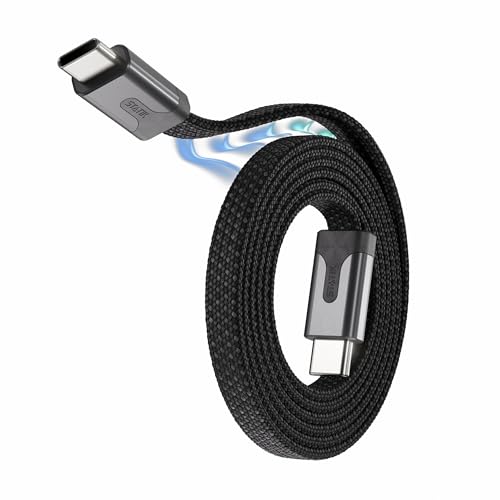 Statik MagStack Slim Pro USB C to C Flat Coil Magnetic Charging Cable, 100W - size: 3.3FT, style: USB-C to USB-C