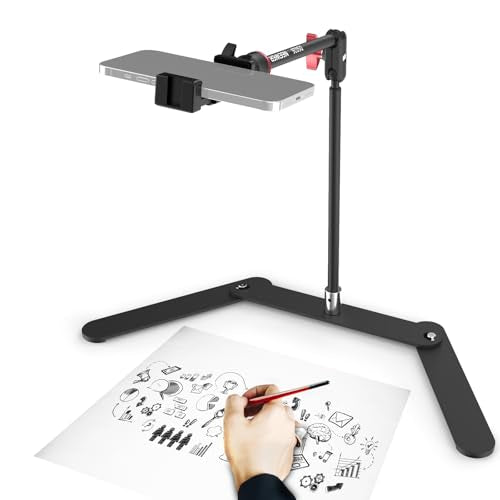 NEEWER Overhead Phone Tripod Stand w Dual Ball Head Shock Absorbent, DS026