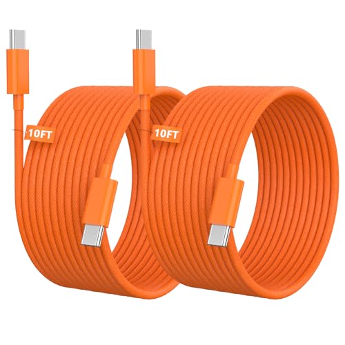 [Apple MFi Certified] iPhone Duo 18 17 16 15 Charger Cable Cord 10FT,Orange - color: Orange, size: 2P-10FT