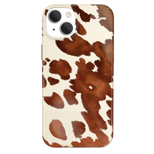VELVET CAVIAR for iPhone 15 Case Western - Compatible with MagSafe - 10ft Drop Tested - Cocoa Cow Print - color: Cocoa Cow Print, size: 15