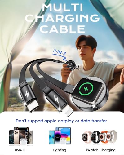 Multi Charging Cable 2 Pack Retractable Car Charger for Multiple Devices - style: 2