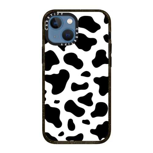 CASETiFY for iPhone 13 Mini Case - Impact Cow Print | Slim Fit | 6.6 ft. Drop Protection | COW PRINT | Black - color: COW PRINT, size: Iphone 13 Mini (5.4")