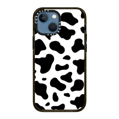 CASETiFY for iPhone 13 Mini Case - Impact Cow Print | Slim Fit | 6.6 ft. Drop Protection | COW PRINT | Black - color: COW PRINT, size: Iphone 13 Mini (5.4")