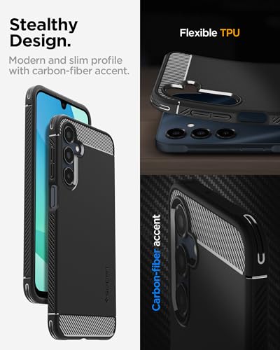 Spigen for Galaxy A16 5G Case, Rugged Armor [Military-Grade Protection] - Matte Black - size: Galaxy A16 5G