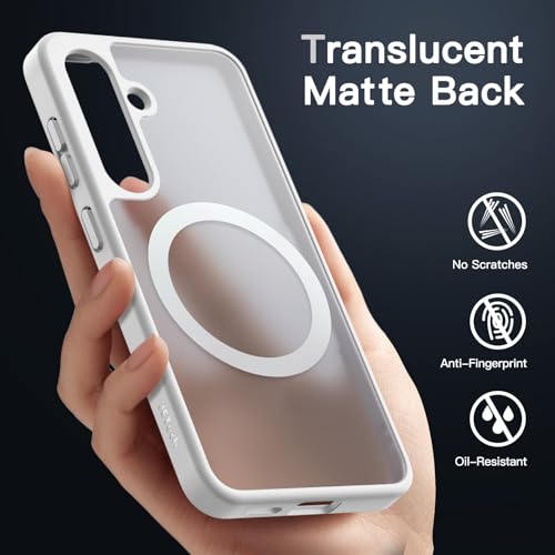 JETech Magnetic Case for Samsung Galaxy S24 Plus, Silver - color: Silver, size: Galaxy S24 Plus