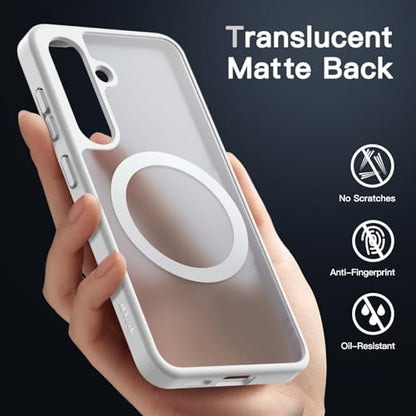JETech Magnetic Case for Samsung Galaxy S24 Plus, Silver - color: Silver, size: Galaxy S24 Plus