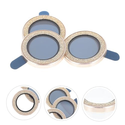 Mipcase 3pcs Camera Lens Protectors Scratch-resistant Covers Easy to Install Compatible Pro Stylish Design
