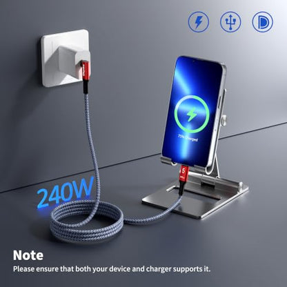 USB C Camera Tethering Cable for Right Angle Thunderbolt 5 Cable 1 FT, 120Gbps Bandwidth, 80Gbps, 240W, 8K@165Hz, 4K@540Hz for Thunderbolt 4, iPhone 17, USB4, Canon, Sony, Nikon, Fuji, Mac mini M4 - size: Right Angle 1FT