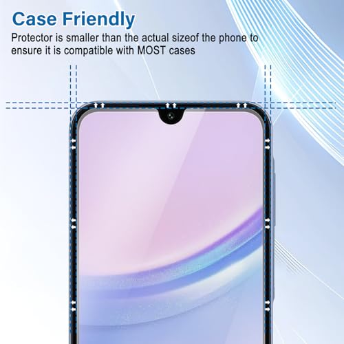 Screen Protector For Samsung Galaxy A15 5G (3-Pack), Tempered Glass Privacy - color: Galaxy A15 5G