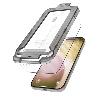 elago Tempered Glass Screen Protector for iPhone 17 Clear | Case Friendly, 9H Surface Hardness, Anti-Fingerprint, Shatter-Proof, Scratch Protection, Bubble-Free - size: iPhone 17