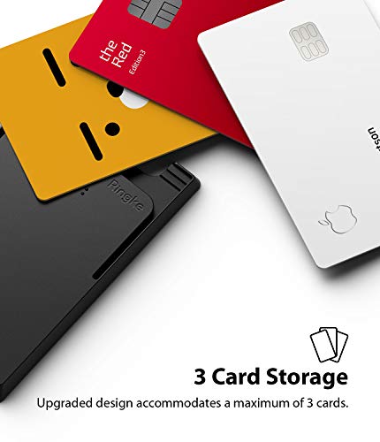 Ringke Slot Card Holder for Phone Case, Business Card Holder for Back of Phone, ID Credit Card Holder Stick on for Women Men, Phone Wallet Compatible with iPhone, Galaxy, and Pixel - Black - color: Black