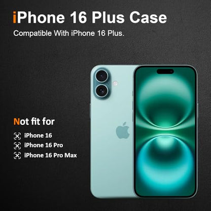 Silicone Clear iPhone 16 Plus Case,Ultra Thin with Comfort Grip | Soft Slim-Fit TPU iPhone 16 Plus Phone Cover,Non-Slip,Shockproof Protection,Scrath-Resistant - size: iPhone 16 plus case