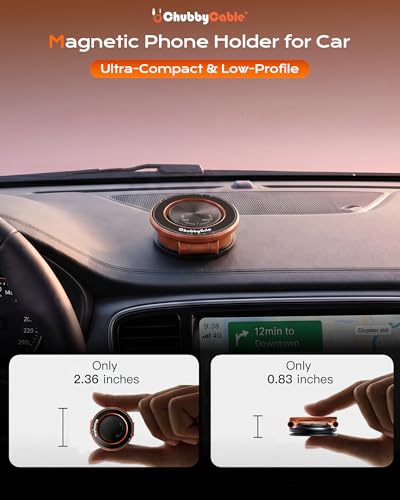 ChubbyGrip AirVac Magnetic 360° Adjustable Car Phone Holder with Gel Base - color: B-Gel Base