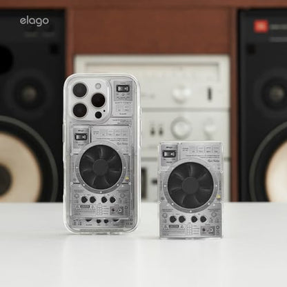 elago Clear Magnetic Card Holder for iPhone - color: AMP