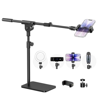 InnoGear Overhead Phone Mount Webcam Stand Camera Mount Tripod for Desk
