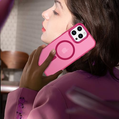 BENTOBEN Magnetic for iPhone 16 Pro Max Case,(Compatible with MagSafe) (Military Grade Drop Protection) Slim Translucent Matte Shockproof with Anti-Fingerprint Phone Case 6.9",Light Plum - color: Light Plum