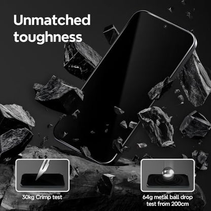1stcase Tempered Glass [SimpleAlign] Screen Protector [2-pack Set] for Google Pixel 8a [Case Friendly] - Clear