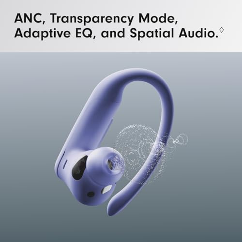 Beats Powerbeats Pro 2 - Wireless Noise Cancelling Workout Earbuds with Secure- Fit Earhooks, Up to 45-Hour Battery with Charging Case, Sweat & Water Resistant, Heart Rate Monitoring - Hyper Purple - color: Hyper Purple, style: Powerbeats Pro 2