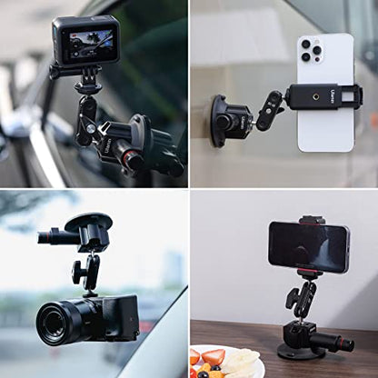UURig SC-01 Suction Mount 3" for Vlogging Camera Car with Smartphone Clamp - size: 3" SC-01 Suction Mount
