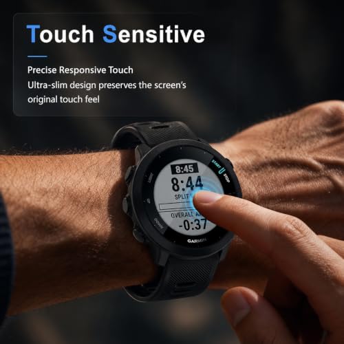 6-Pack HD Tempered Glass Screen Protector for Garmin Forerunner 55 - size: For Garmin Forerunner 55 1.65 Inch