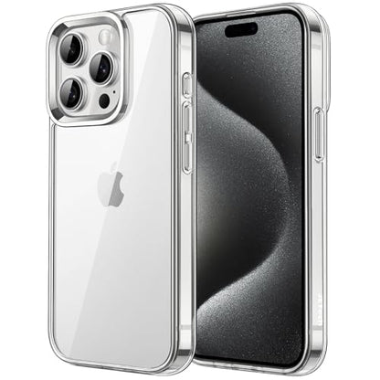 JETech Case for iPhone 15 Pro 6.1-Inch, Non-Yellowing Shockproof Phone Bumper Cover, Anti-Scratch Clear Back (Clear) - color: Clear, size: iPhone 15 Pro