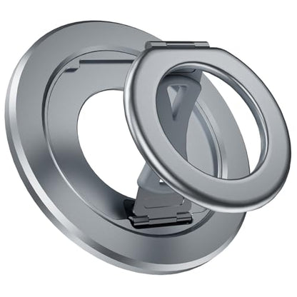 Ultra-Light Dual Sided Magnetic Phone Holder Mount, 360 ° Rotation Finger Ring Holder,Foldable Magnetic Cell Phone Grip Stand Removable Phone Kickstand for All Phones MagSafe Accessories